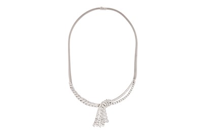 Lot 113 - A DIAMOND CONVERTIBLE NECKLACE BY SCHILLING