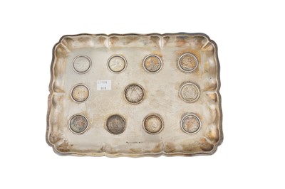 Lot 137 - An early 20th century Austrian 800 standard coin set tray, Vienna post-1922 by IxK