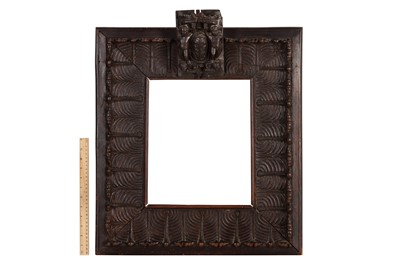 Lot 105 - A DUTCH/FLEMISH 17TH CENTURY CARVED AND POLISHED WOOD FRAME