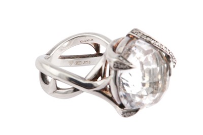 Lot 44 - A ROCK CRYSTAL RING BY STEPHEN WEBSTER