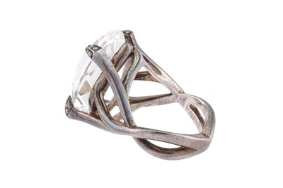 Lot 45 - A ROCK CRYSTAL RING BY STEPHEN WEBSTER