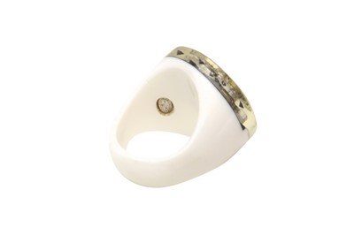 Lot 469 - Chanel Monochrome CC Crystal Ring