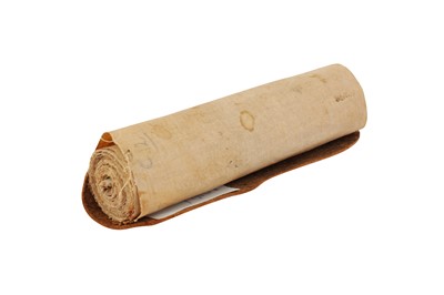 Lot 178 - AN ORIENTATION SCROLL WITH DIRECTIONS TOWARDS MECCA