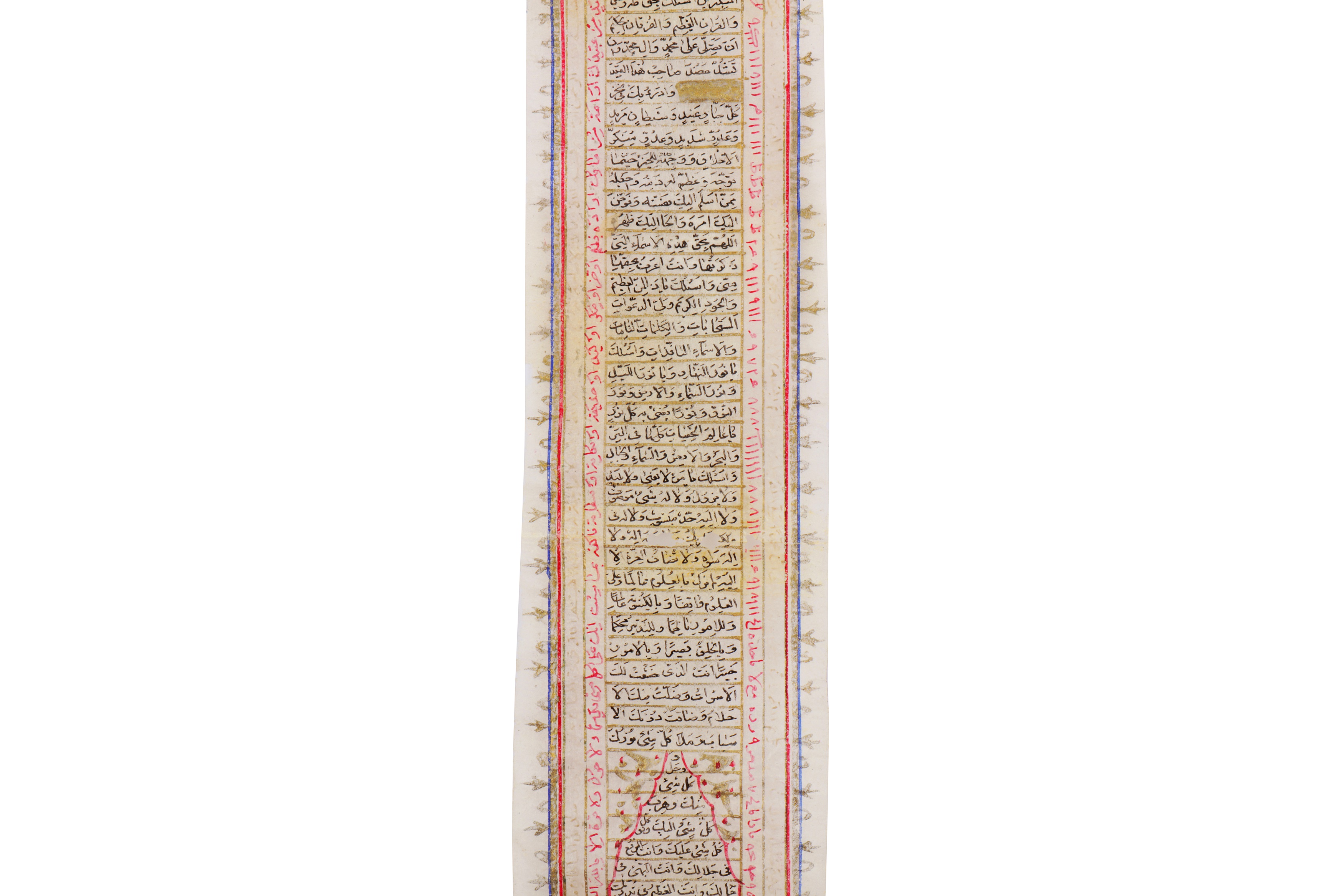 Prayer Script Scroll Lot 174 - A PRAYER SCROLL AND TWO CYLINDRICAL AMULET