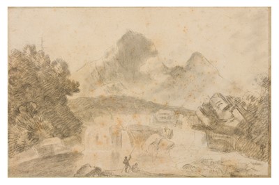 Lot 83 - ATTRIBUTED TO RICHARD WILSON, R.A. (PENEGOES 1713/14-1782 COLOMENDY)