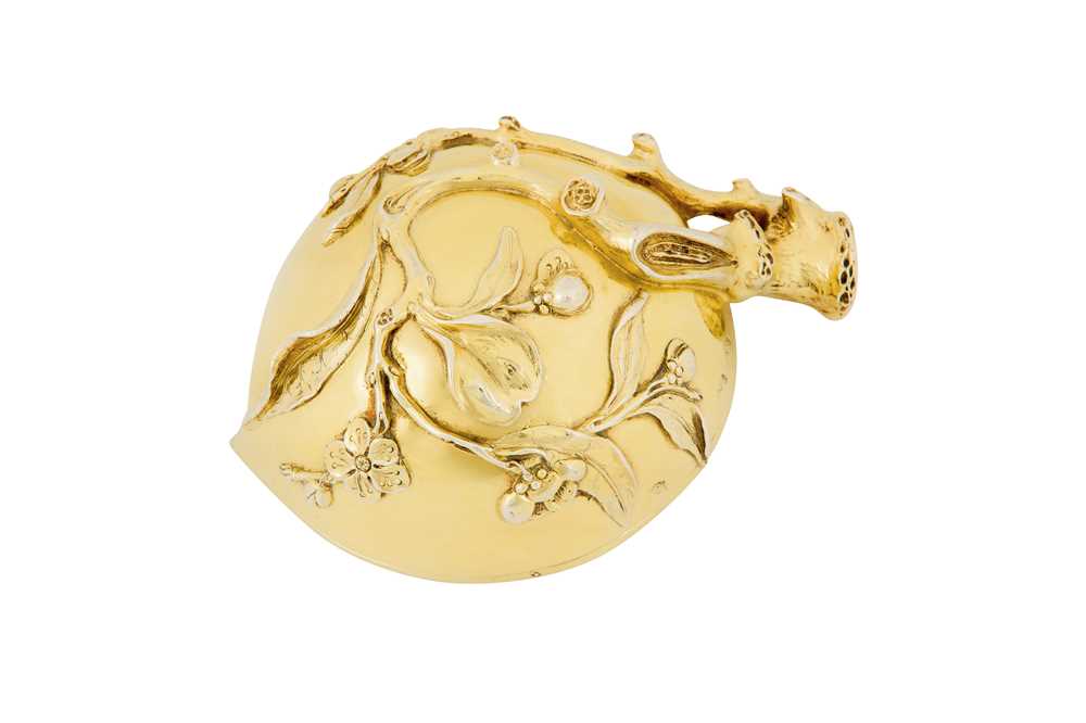 Lot 480 - An extremely rare George II silver gilt 'peach cup' cream jug, London circa 1750 by William Cripps (reg. 31st Aug 1743)