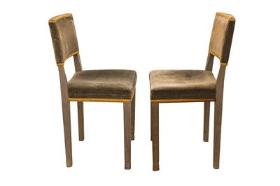 Lot 60 - A PAIR OF ELIZABETH II LIMED-OAK CORONATION CHAIRS