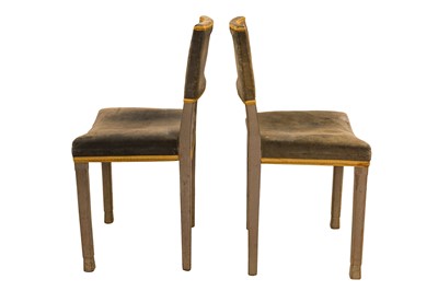 Lot 60 - A PAIR OF ELIZABETH II LIMED-OAK CORONATION CHAIRS