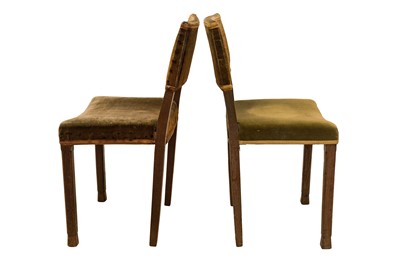 Lot 46 - A PAIR OF GEORGE VI LIMED-OAK CORONATION CHAIRS