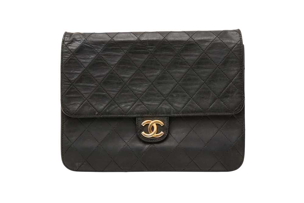 Lot 438 - Chanel Black Small Single Flap Bag