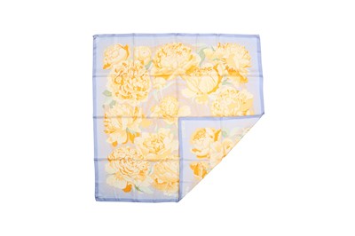 Lot 3 - Hermes 'Les Pivoines' Print Silk Scarf