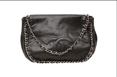Lot 647 - Chanel Black CC Flap Chain Shoulder Bag