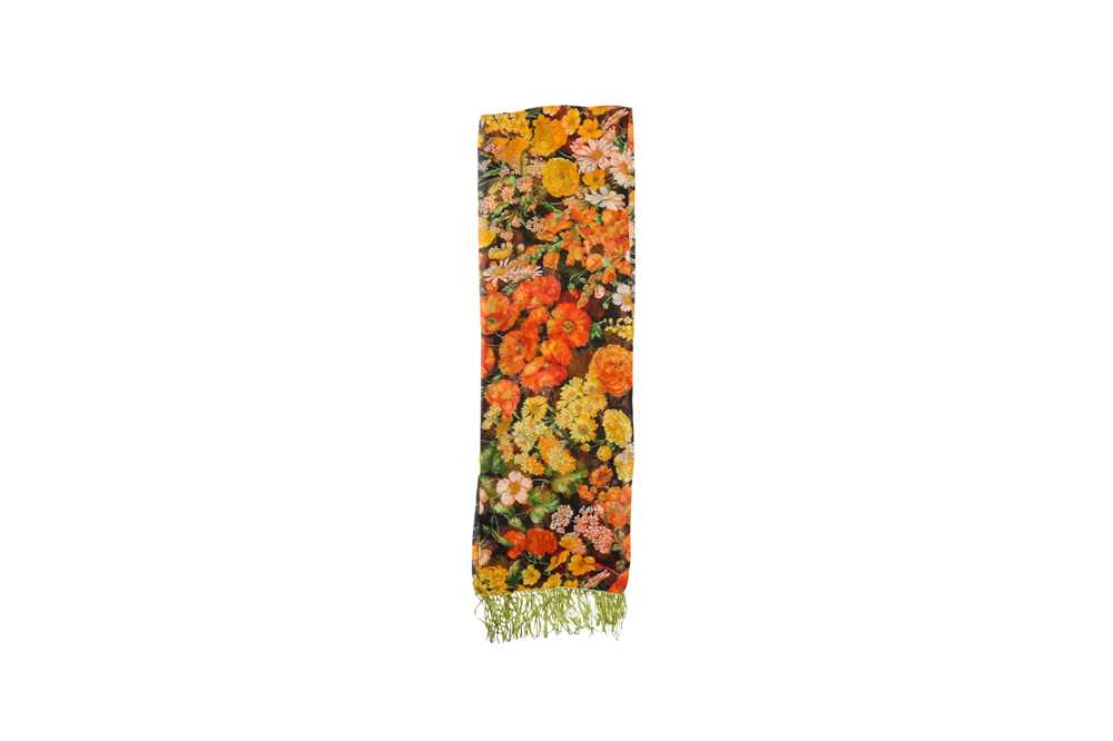 Lot 14 - Dolce & Gabbana Floral Print Silk Scarf