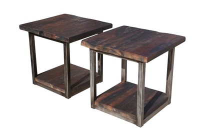Lot 212 - A PAIR OF TIMOTHY OULTON AXEL SIDE TABLES