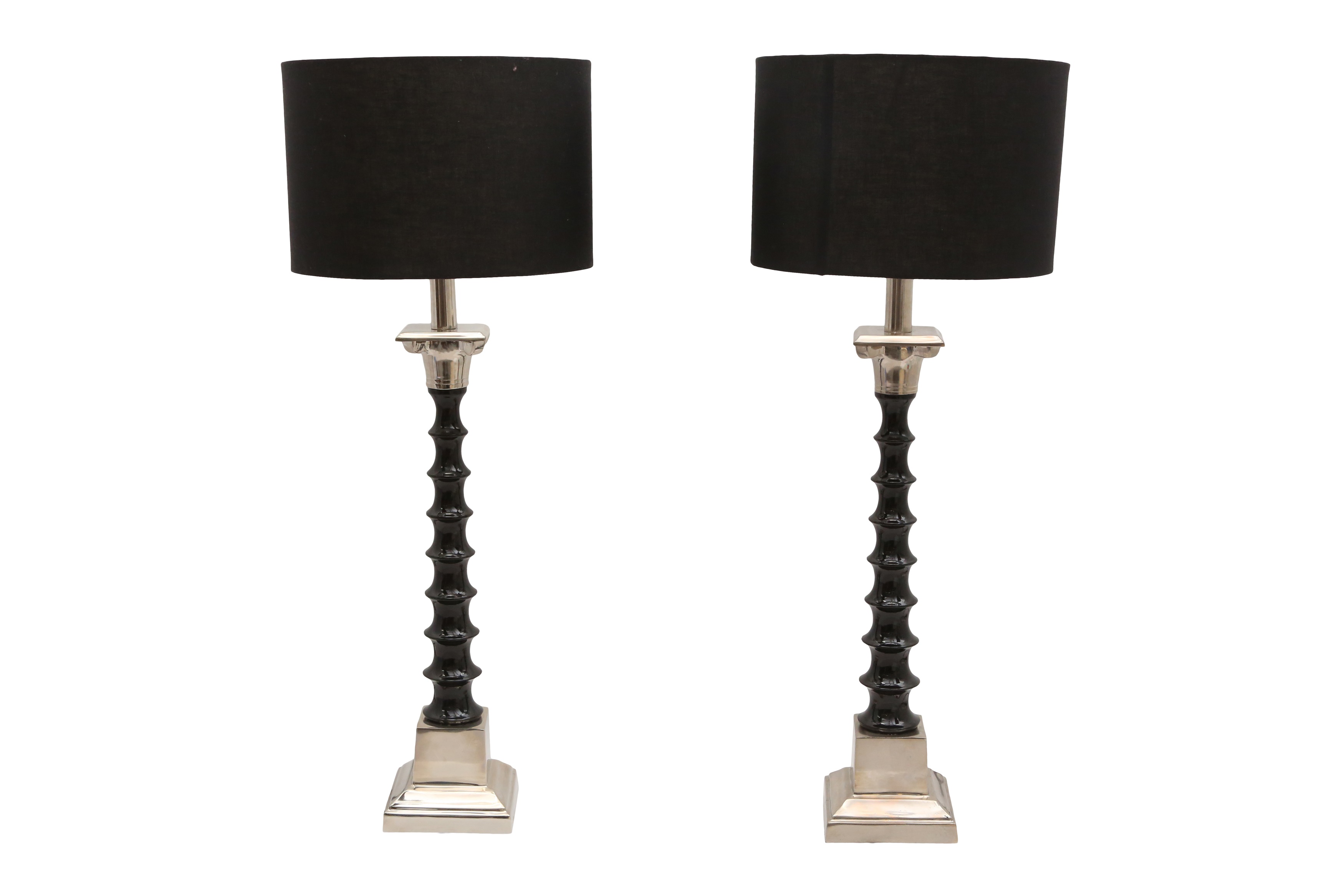 Lot 210 A PAIR OF OKA TABLE LAMPS