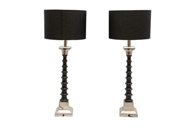 Lot 210 - A PAIR OF OKA TABLE LAMPS