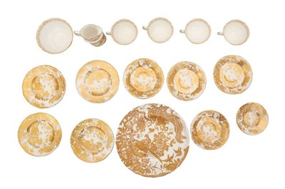 Lot 100 - A SET OF FOUR ROYAL CROWN DERBY GOLD AVES TRIOS