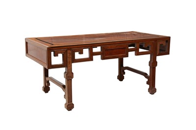 Lot 149 - A CHINESE RECTANGULAR-SECTION LOW WOOD TABLE