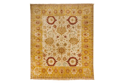 Lot 43 - A FINE INDIAN CARPET OF AGRA STYLE