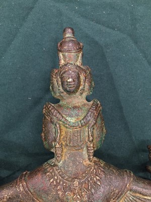 Lot 353 - A RARE KHMER BRONZE FIGURE OF HEVAJRA