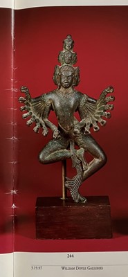 Lot 353 - A RARE KHMER BRONZE FIGURE OF HEVAJRA