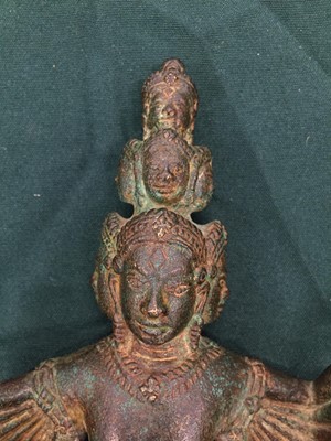 Lot 353 - A RARE KHMER BRONZE FIGURE OF HEVAJRA