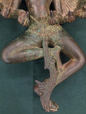 Lot 353 - A RARE KHMER BRONZE FIGURE OF HEVAJRA