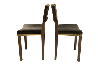 Lot 61 - A PAIR OF ELIZABETH II LIMED-OAK CORONATION CHAIRS