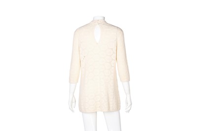 Lot 331 - Miu Miu Cream Pointelle Knit Mini Dress