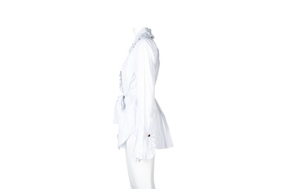 Lot 497 - Stella McCartney White Poplin Pinstripe Shirt - Size 42