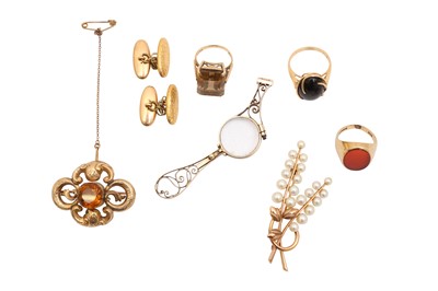 Lot 33 - A MISCELLANEOUS COLLECTION OF JEWELLERY