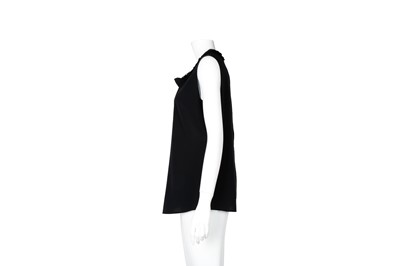 Lot 523 - Dolce & Gabbana Black Silk Sleeveless Top - Size 44