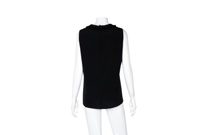 Lot 523 - Dolce & Gabbana Black Silk Sleeveless Top - Size 44