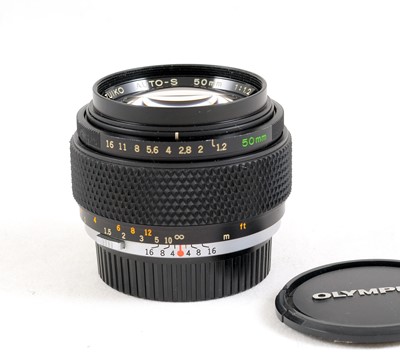 Lot 266 - Olympus Zuiko 50mm f1.2 Fast Prime Lens.