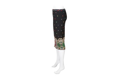 Lot 514 - Alexander McQueen Black Pixel Floral Skirt