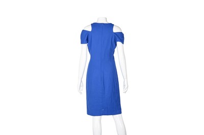 Lot 136 - Versace Royal Blue Shift Dress - Size 40