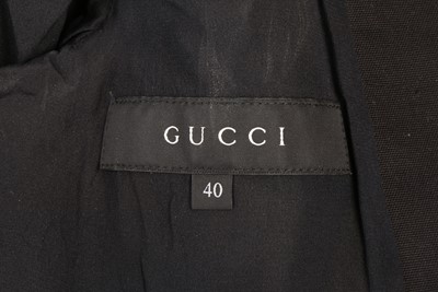 Lot 476 - Gucci Monochrome Print Open Front Jacket - Size 40