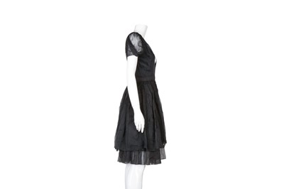 Lot 549 - Prada Black Silk Occasion Dress - Size 42
