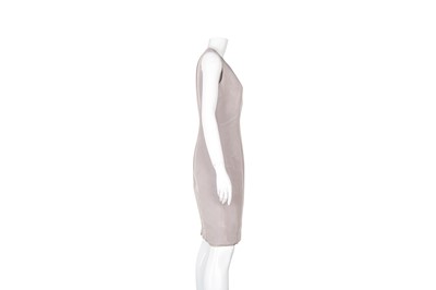 Lot 110 - Gucci Grey Silk Sleeveless Shift Dress - Size 40