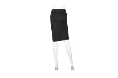 Lot 518 - Gucci Black Bamboo Pencil Skirt - Size M