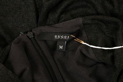 Lot 114 - Gucci Charcoal Drape Sleeveless Dress - Size M