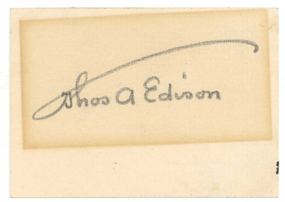 Lot 337 - Edison (Thomas Alva)