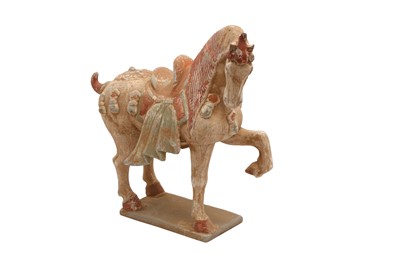 Lot 234 - A CHINESE TANG-STYLE POTTERY HORSE, 20TH CENTURY