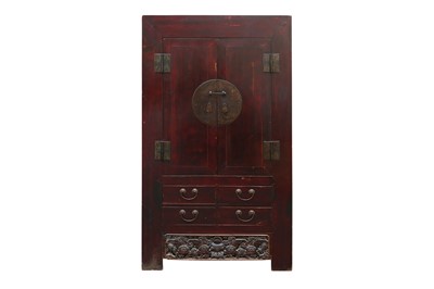 Lot 158 - A LARGE CHINESE LACQUERED WEDDING CABINET