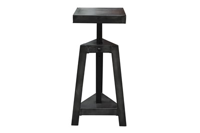 Lot 204 - A INDUSTRIAL STYLE METAL SIDE TABLE