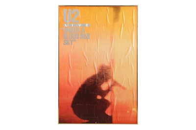 Lot 480 - A U2 POSTER UNDER A BLOOD RED SKY