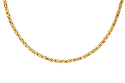 Lot 168 - A FANCY-LINK CHAIN NECKLACE BY UNO-A-ERRE