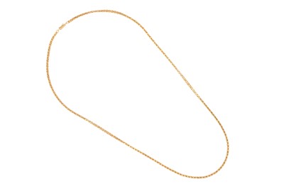 Lot 168 - A FANCY-LINK CHAIN NECKLACE BY UNO-A-ERRE