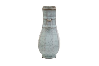 Lot 223 - A CHINESE GUAN CELADON CRACKLE-GLAZED VASE