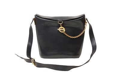 Lot 47 - Celine Navy Chain Clasp Shoulder Bag